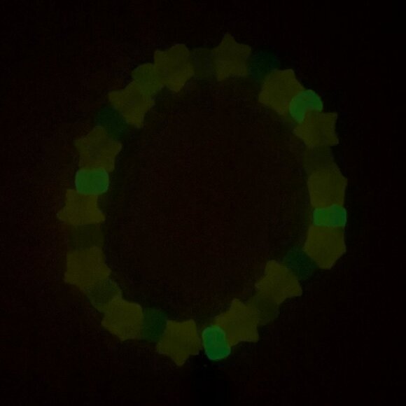 Handmade VTG 90s Pastel Star Bracelet Seahorse Kawaii Preppy Glow in the Dark - Picture 3 of 3